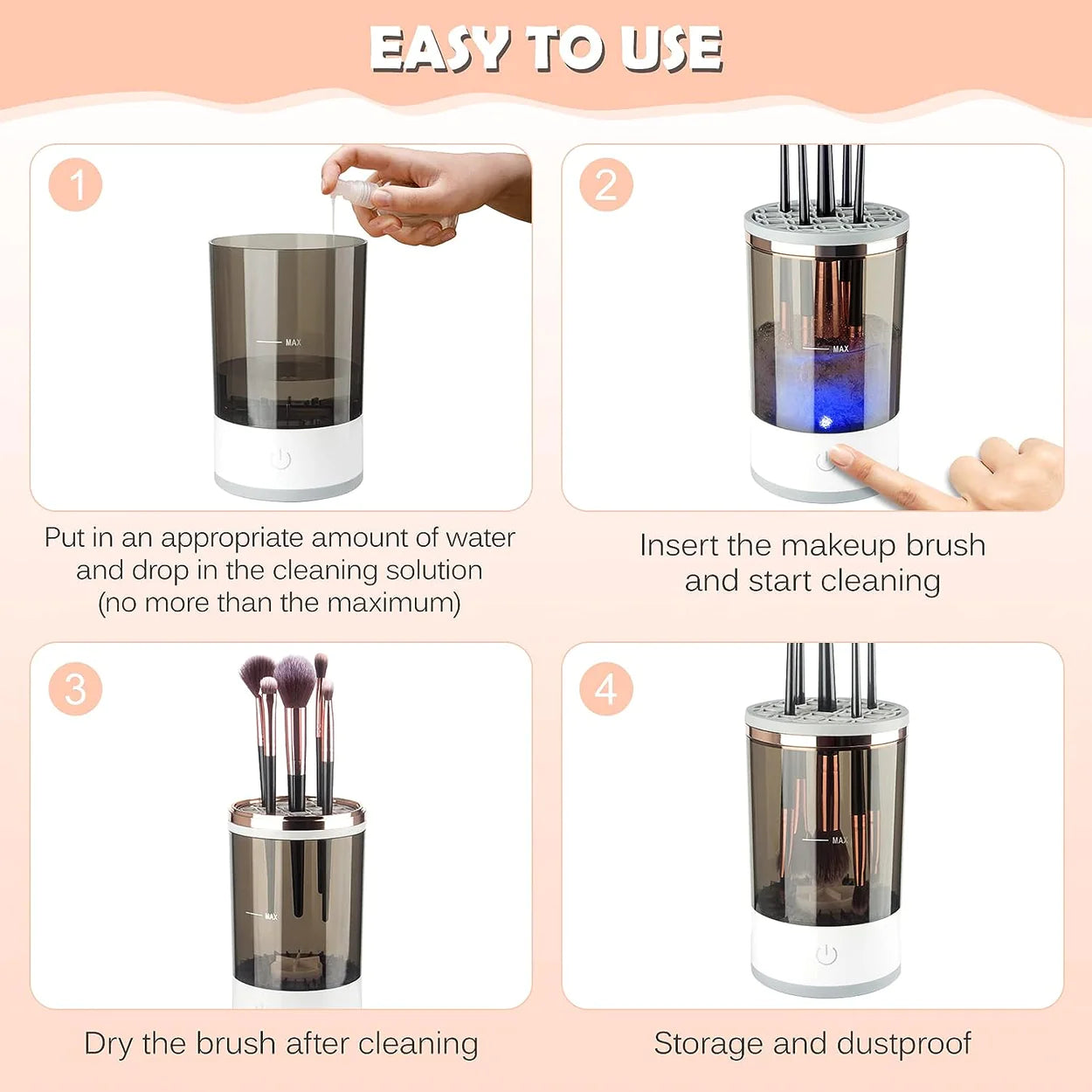 Easy Makeup Brush Cleaner